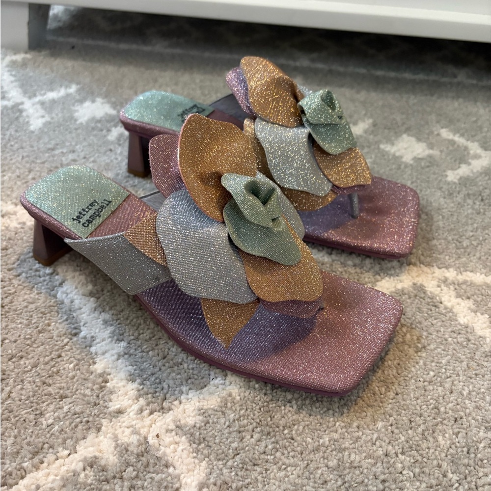 Jeffrey Campbell Multicolor Glitter Heels